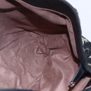 Jimmy Choo Star Studs Shoulder Bag Leather Black Silver Auth BA6610-20