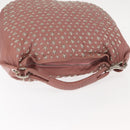 Jimmy Choo Star Studs Shoulder Bag Leather Pink Silver Auth BA6611-6