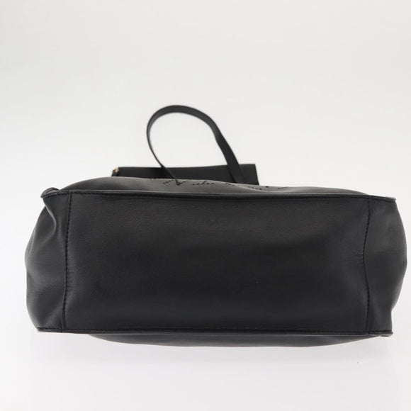 Stella MacCartney Stella logo Tote Bag polyester Black Gold Auth BA6613