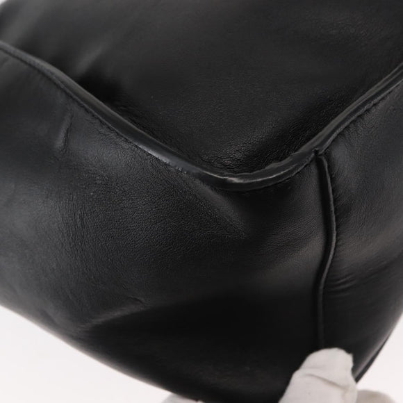 Stella MacCartney Stella logo Tote Bag polyester Black Gold Auth BA6613