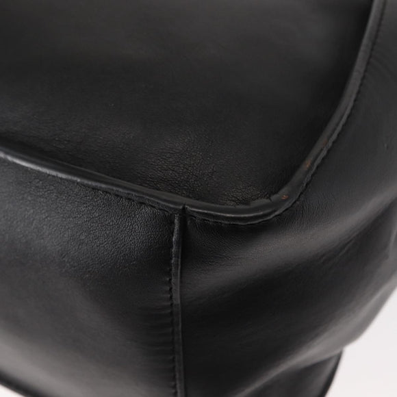 Stella MacCartney Stella logo Tote Bag polyester Black Gold Auth BA6613