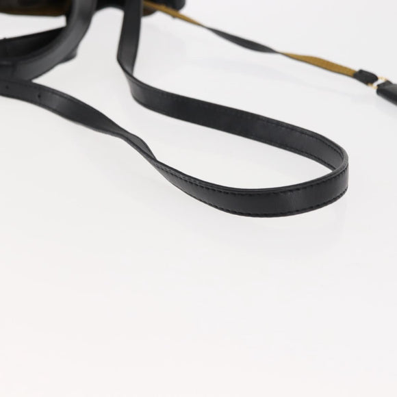 Stella MacCartney Stella logo Tote Bag polyester Black Gold Auth BA6613