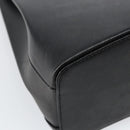 CARTIER Trinity Hand Bag Leather Black Gold Auth BA6619-14