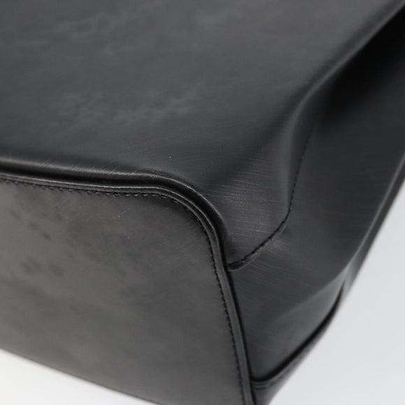 CARTIER Trinity Hand Bag Leather Black Gold Auth BA6619