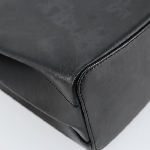 CARTIER Trinity Hand Bag Leather Black Gold Auth BA6619