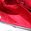 CARTIER Trinity Hand Bag Leather Black Gold Auth BA6619-19