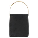 CARTIER Trinity Hand Bag Leather Black Gold Auth BA6619-2