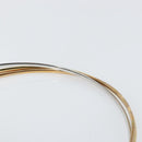 CARTIER Trinity Hand Bag Leather Black Gold Auth BA6619-8