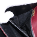 BALLY Shoulder Bag Leather Bordeaux Gold Auth BA6623-20