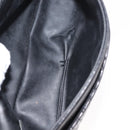 BALLY Chain Shoulder Bag Leather Black Gold Auth BA6624-12