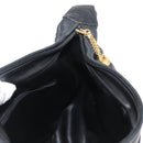 BALLY Shoulder Bag Leather Black Gold Auth BA6625-19