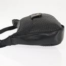 BALLY Shoulder Bag Leather Black Gold Auth BA6625-4