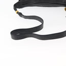 BALLY Shoulder Bag Leather Black Gold Auth BA6625-7