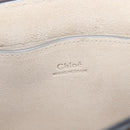 Chloe Fay Shoulder Bag Suede Leather Beige Gold Auth BA6627-17