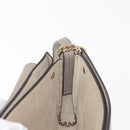 Chloe Fay Shoulder Bag Suede Leather Beige Gold Auth BA6627-19