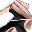 FENDI Zucca Canvas Trifold Wallet Leather Pink Gold Auth BA6630M-22