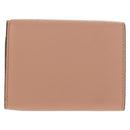 FENDI Zucca Canvas Trifold Wallet Leather Pink Gold Auth BA6630M-3