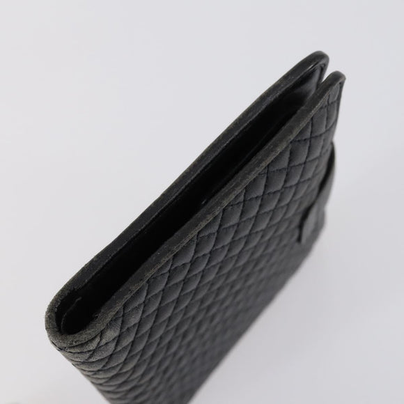 BALLY Hand Bag Leather 3 Set Brown Black Bordeaux Auth BA6632