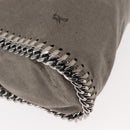 Stella MacCartney Chain Falabella Bag Suede Gray Silver 371223 Auth BA6633-16