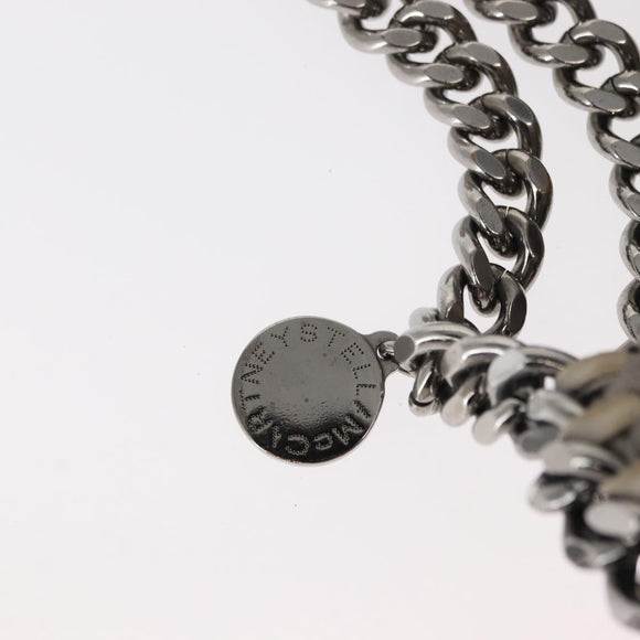 Stella MacCartney Chain Falabella Bag Suede Gray Silver 371223 Auth BA6633