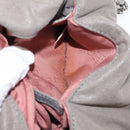 Stella MacCartney Chain Falabella Bag Suede Gray Silver 371223 Auth BA6633-23