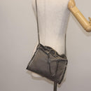 Stella MacCartney Chain Falabella Bag Suede Gray Silver 371223 Auth BA6633-24
