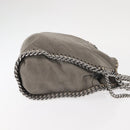 Stella MacCartney Chain Falabella Bag Suede Gray Silver 371223 Auth BA6633-3