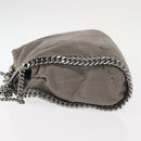 Stella MacCartney Chain Falabella Bag Suede Gray Silver 371223 Auth BA6633-4