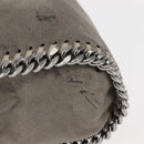 Stella MacCartney Chain Falabella Bag Suede Gray Silver 371223 Auth BA6633-5