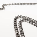 Stella MacCartney Chain Falabella Bag Suede Gray Silver 371223 Auth BA6633-14