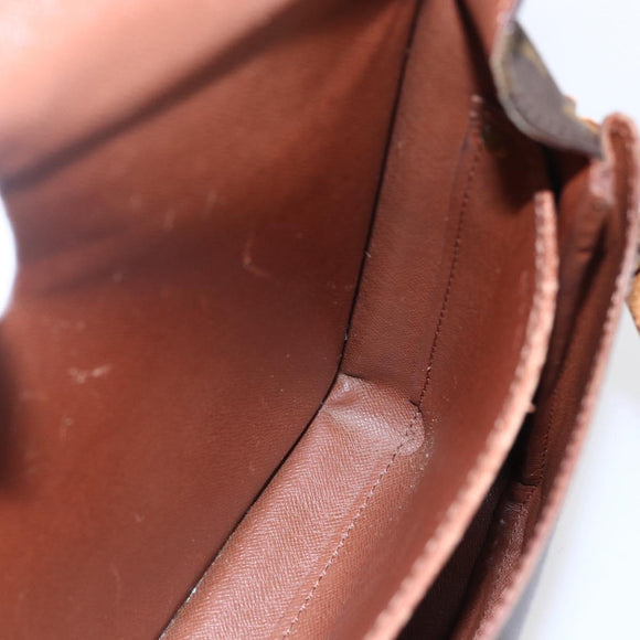 LOUIS VUITTON Monogram Cartouchiere GM Shoulder Bag M51252 LV Auth BA6637