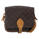 LOUIS VUITTON Monogram Cartouchiere MM Shoulder Bag M51253 LV Auth BA6638-1