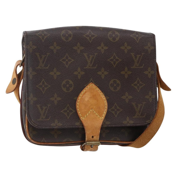 LOUIS VUITTON Monogram Cartouchiere MM Shoulder Bag M51253 LV Auth BA6638
