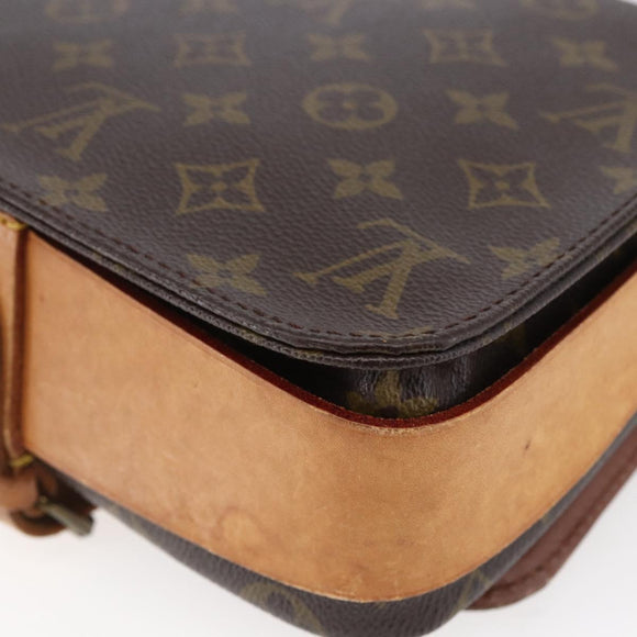 LOUIS VUITTON Monogram Cartouchiere MM Shoulder Bag M51253 LV Auth BA6638