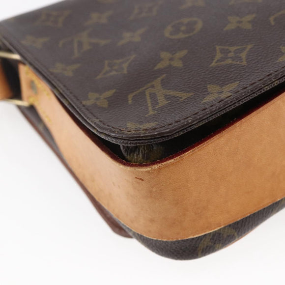 LOUIS VUITTON Monogram Cartouchiere MM Shoulder Bag M51253 LV Auth BA6638