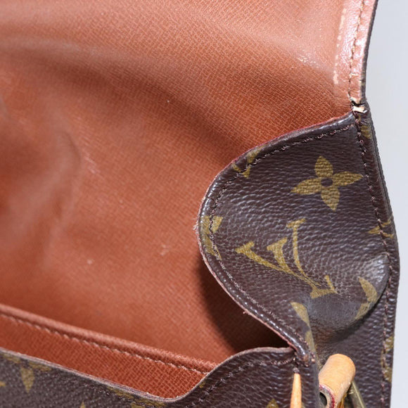 LOUIS VUITTON Monogram Cartouchiere MM Shoulder Bag M51253 LV Auth BA6638