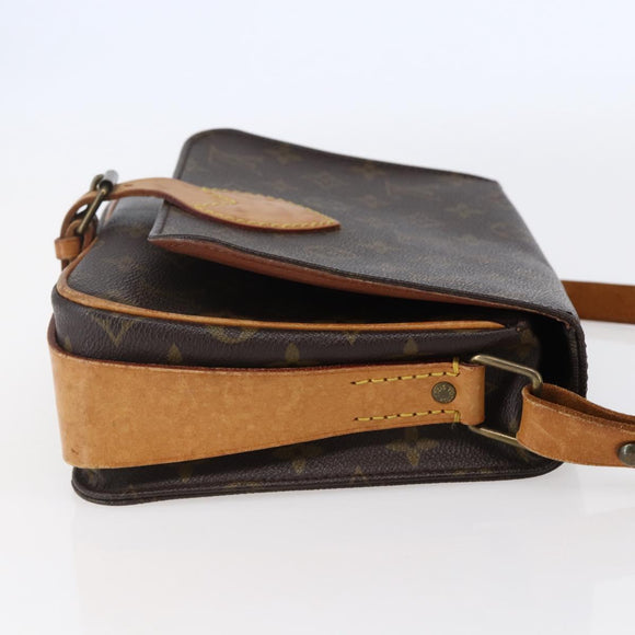 LOUIS VUITTON Monogram Cartouchiere MM Shoulder Bag M51253 LV Auth BA6638