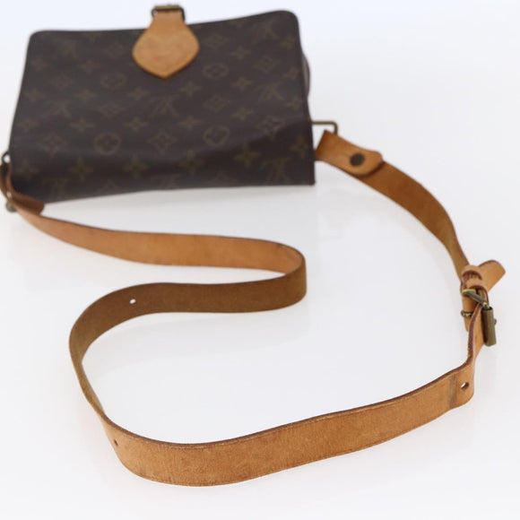 LOUIS VUITTON Monogram Cartouchiere MM Shoulder Bag M51253 LV Auth BA6638