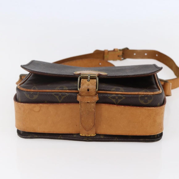 LOUIS VUITTON Monogram Cartouchiere MM Shoulder Bag M51253 LV Auth BA6638