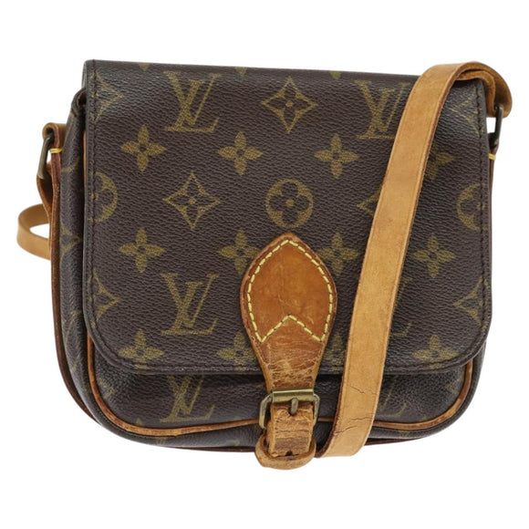 LOUIS VUITTON Monogram Cartouchiere PM Shoulder Bag M51254 LV Auth BA6639