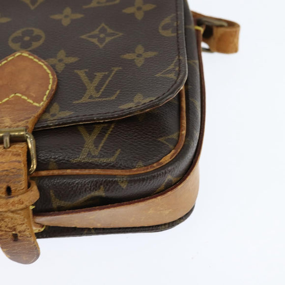 LOUIS VUITTON Monogram Cartouchiere PM Shoulder Bag M51254 LV Auth BA6639