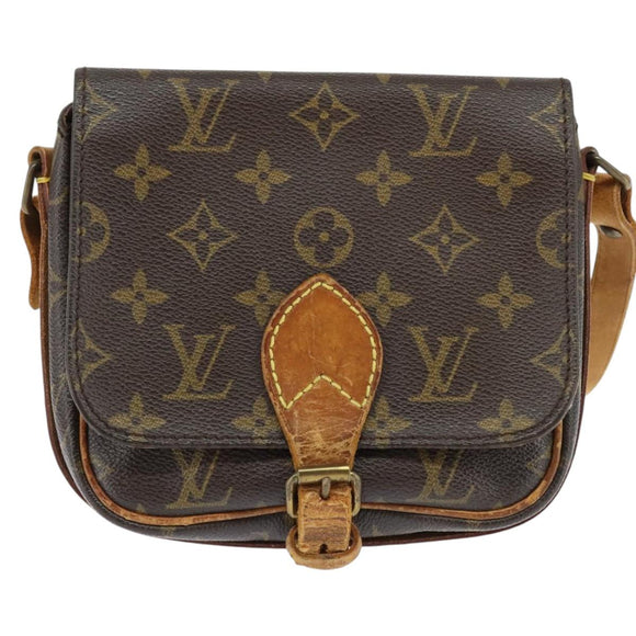 LOUIS VUITTON Monogram Cartouchiere PM Shoulder Bag M51254 LV Auth BA6639