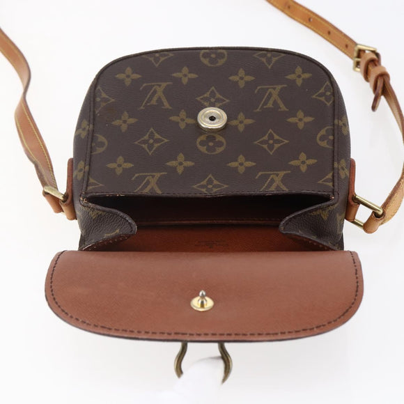 LOUIS VUITTON Monogram Saint Cloud PM Shoulder Bag M51244 LV Auth BA6641