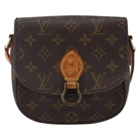 LOUIS VUITTON Monogram Saint Cloud PM Shoulder Bag M51244 LV Auth BA6641