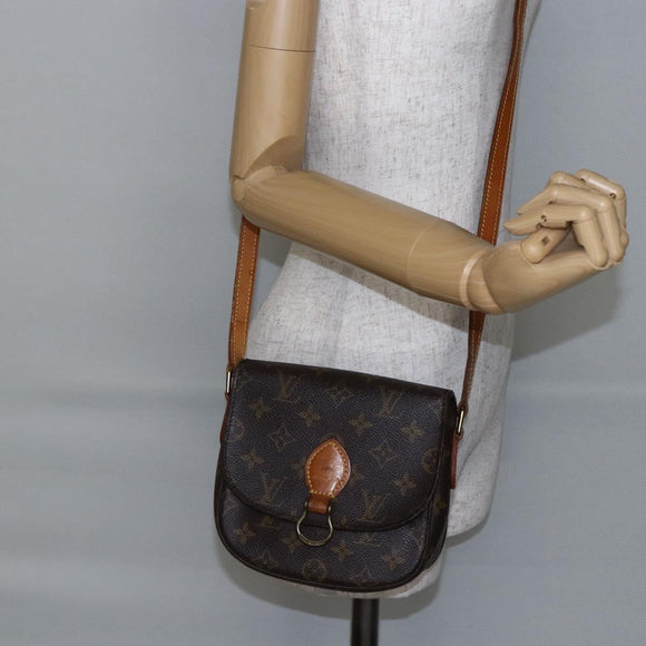 LOUIS VUITTON Monogram Saint Cloud PM Shoulder Bag M51244 LV Auth BA6641