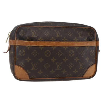 LOUIS VUITTON Monogram Compiegne 28 Clutch Bag M51845 LV Auth BA6646