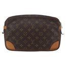 LOUIS VUITTON Monogram Compiegne 28 Clutch Bag M51845 LV Auth BA6646-3