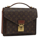 LOUIS VUITTON Monogram Monceau 28 Hand Bag M51185 LV Auth BA6649-1