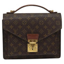 LOUIS VUITTON Monogram Monceau 28 Hand Bag M51185 LV Auth BA6649-13