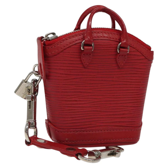 LOUIS VUITTON Epi Mini Lockit Charm Red M6001J LV Auth BA665